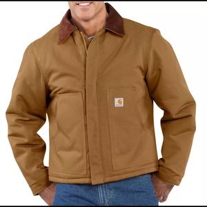 C003 Carhartt Duck Traditional Coat Brown